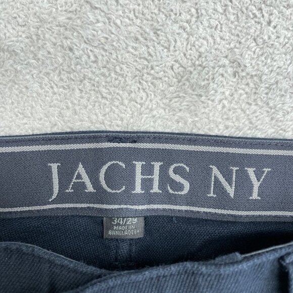 Jachs Ny 5 Pocket Pants Men's Size 34/29 Navy Slim Fit Cotton Blend N0195 - Picture 8 of 11